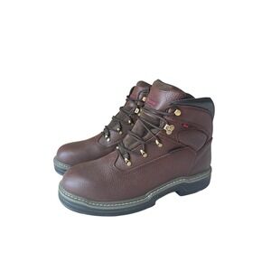 Wolverine Buccaneer Work Boot US Mens 11 Extra Wide Brown Leather EUC Lace Up